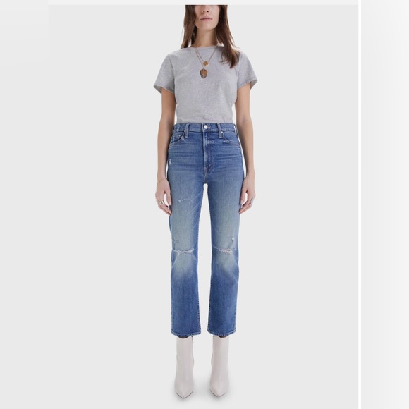 Mother - High Waisted Rider Ankle - color Far Beyond The Sky - size 28 - Picture 1 of 5